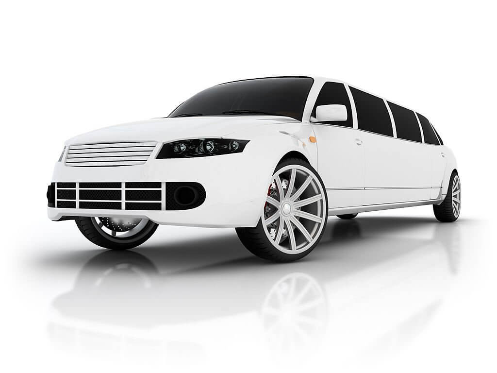 An elegant concert limousine, ready to transport guests in style to the musical event.