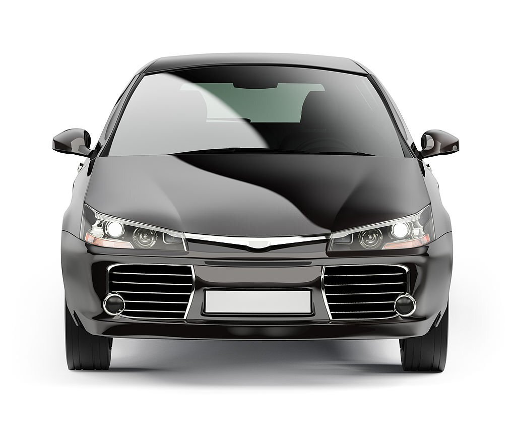 An image of a black car, showcasing the elegance and style that a black car exudes.