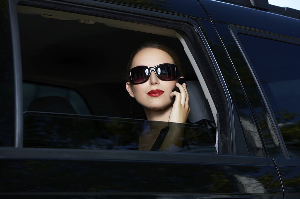 A luxurious limousine ready to provide you with top-notch transportation.