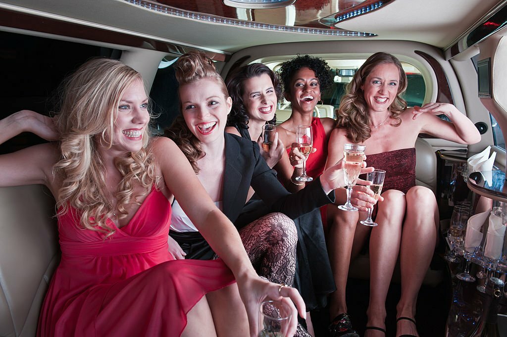 Girls in the Limo.