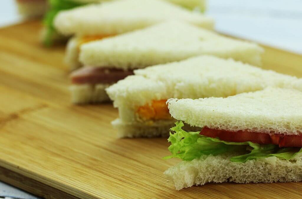 Boston Limousine Service sandwiches with vegetables and ham